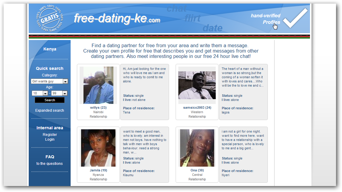 free dating websites list